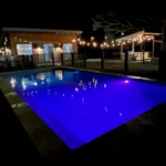 pool at night